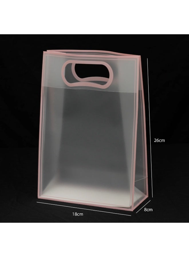 طقم أكياس هدايا ثلجي بإطار ملون  مكون من 12 قطعة 26x18x8 سم